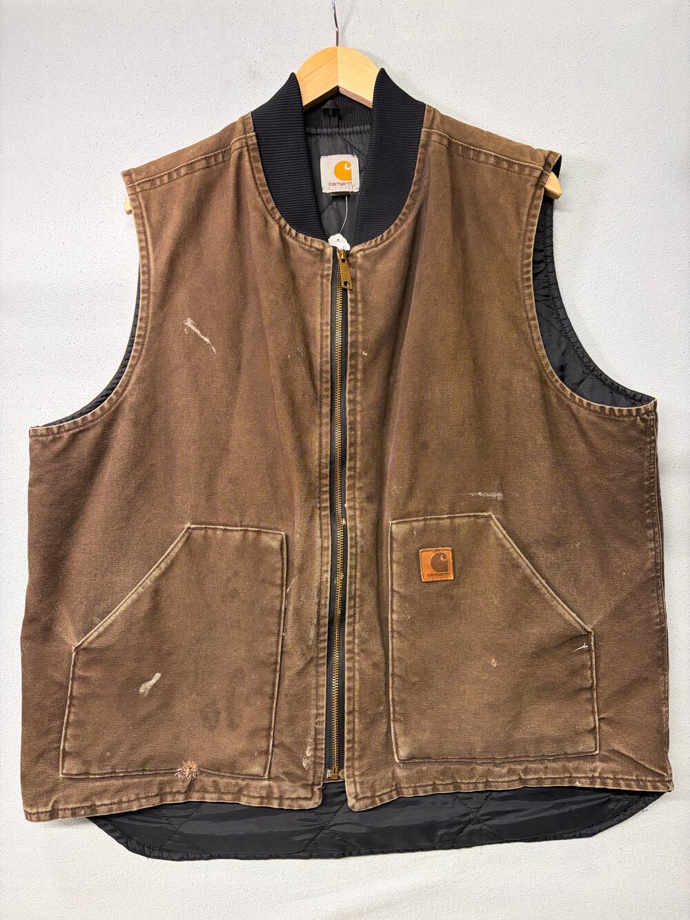 Vintage Carhartt Brown Canvas Work Vest